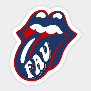 fau lips Sticker